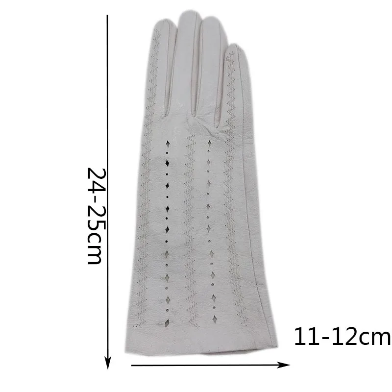 Usnjene rokavice 2020 nove ženske ovčje kože bela oddaljena usnjene rokavice usnje moda jeseni toplo lepa brezplačno pravega usnja