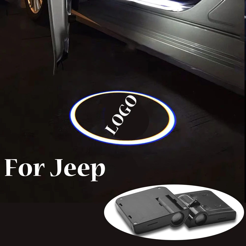 Za Jeep Patriot Wrangler Renegade Grand Poveljnik Cherokee JK MK XJ KJ KK WJ TEDEN WL LED Avtomobilska Vrata, Luč z Dovoljenjem Laserski Projektor