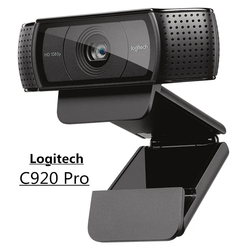 Logitech C920 Pro 1080P Full HD Webcam Široki Video klicev in Snemanje Graditi v Mic samodejno ostrenje, Kamera Za Namizje ali Krog