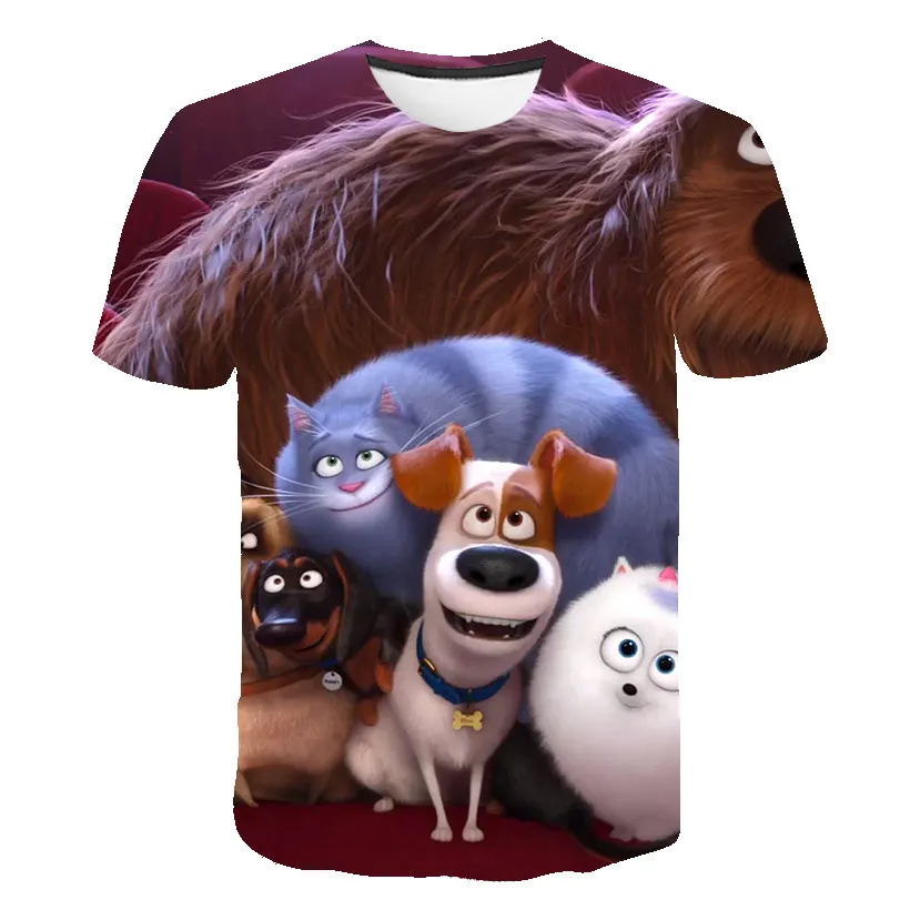 Risanka Otroci T-shirt Fantje 2020 Živali Tiskanja Smešno T Shirt za Dekleta Priložnostne Vrhovi Lep Otroci tshirt Mladičev, ki Najstnik Oblačila