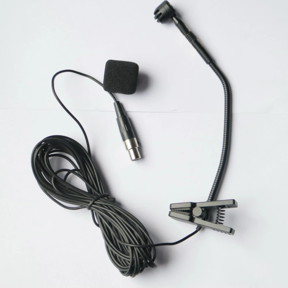E800 Cardioid Glasbeni Instrument Mikrofon za Shure AKG Samson Brezžični TA4F TA3F mini XLR 3Pin 48V Fantomsko Napajanje z vrečko