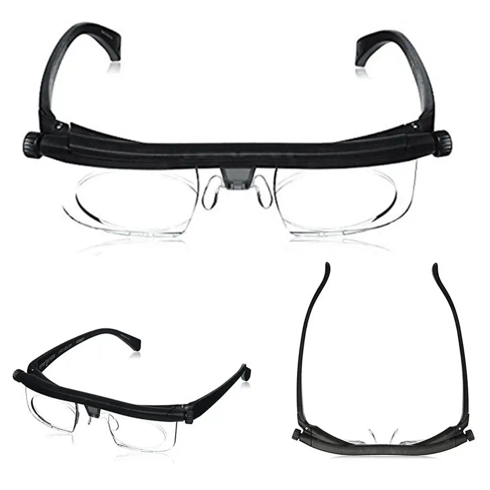 Unsex Nastavljiva Moč Leče za Očala Spremenljivka goriščna Razdalja Vizijo Zoom Zaščitna Očala Povečevalna Stekla w/ Vrečko za Shranjevanje