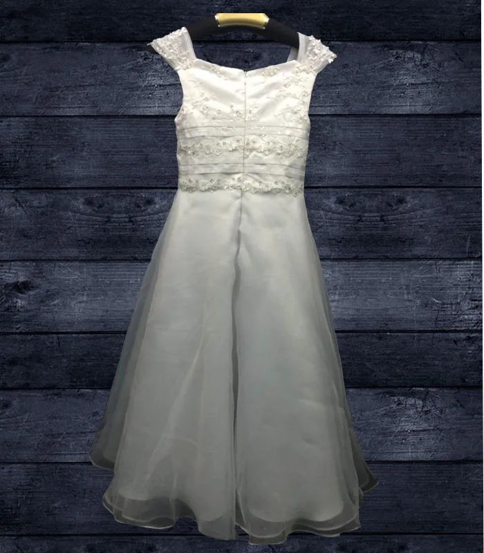 2018 Shoulderless prvem obhajilu, obleke za dekleta Vestido Daminha Casamento Luksuzni Žogo Obleke, Roza Organza Roža Punca Obleke