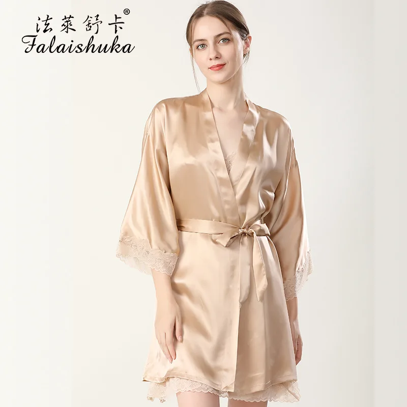 16 momme Elegantno mulberry svile ženske obleke obleke določa špageti trak svilnato nightdress poroko haljo ženske sleepwear S5692