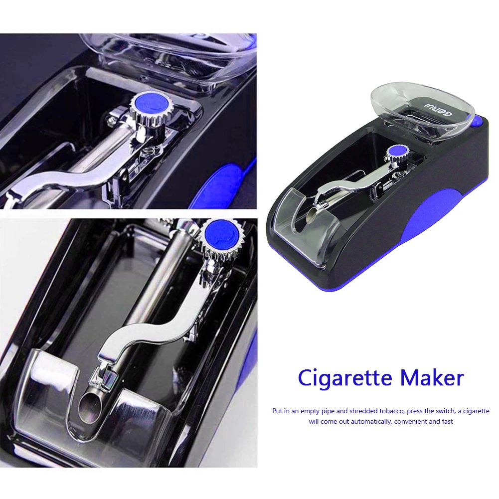 Praktično Cigaret Maker Samodejno Zvijanje Cigaret Stroj, Električni Tobačne Injektor Cigaret Roller Maker EU Plug Modra