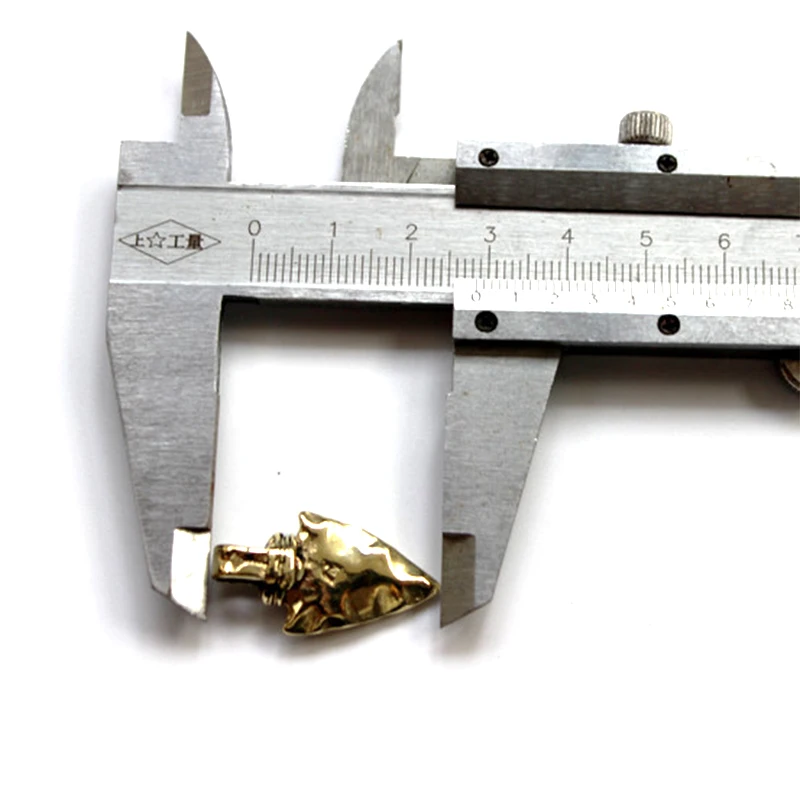 1PC Medenina Indijski Puščico Vrvica za opaljivanje tega Obesek Keychain Key Ring DIY Dekorativni Dodatki EOS Orodje Ogrlica, Zapestnica Ustvarjalne Obesek