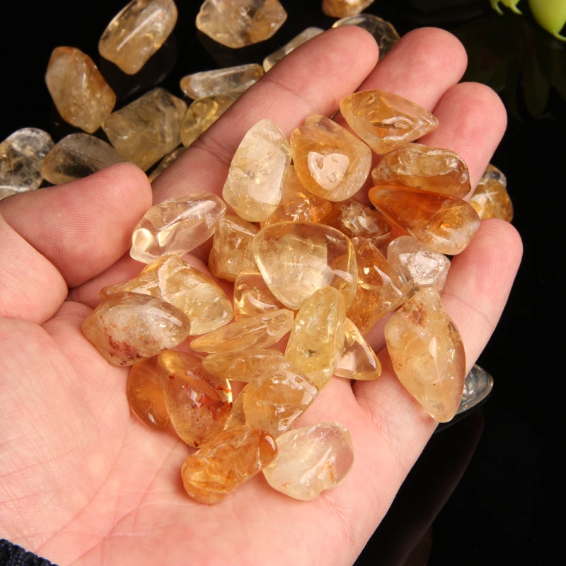 Velik obseg Naravnih Citrine Kristalni Kamen Rock Polirani Gramoz Vzorec Kamna in Mineralov Za Vrt Fish Tank Doma Dekoracijo
