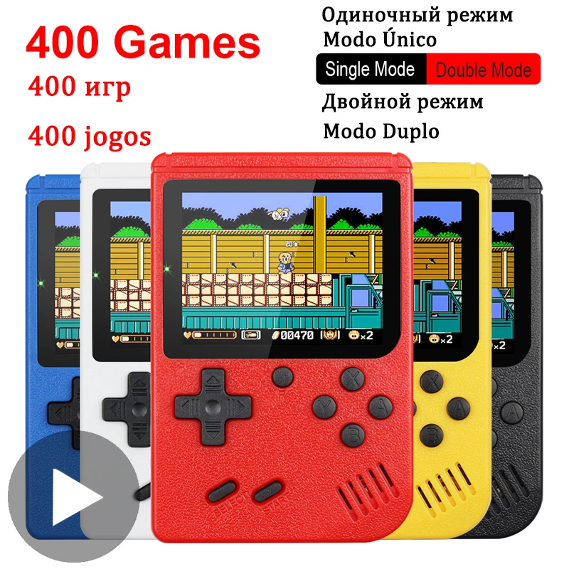 400 v 1 8 Bit Prenosni Ročni Retro Video Igra Konzola Igralec Iger na srečo Portatil Mini Arkadnih video iger, Pralni 8 bit ročni