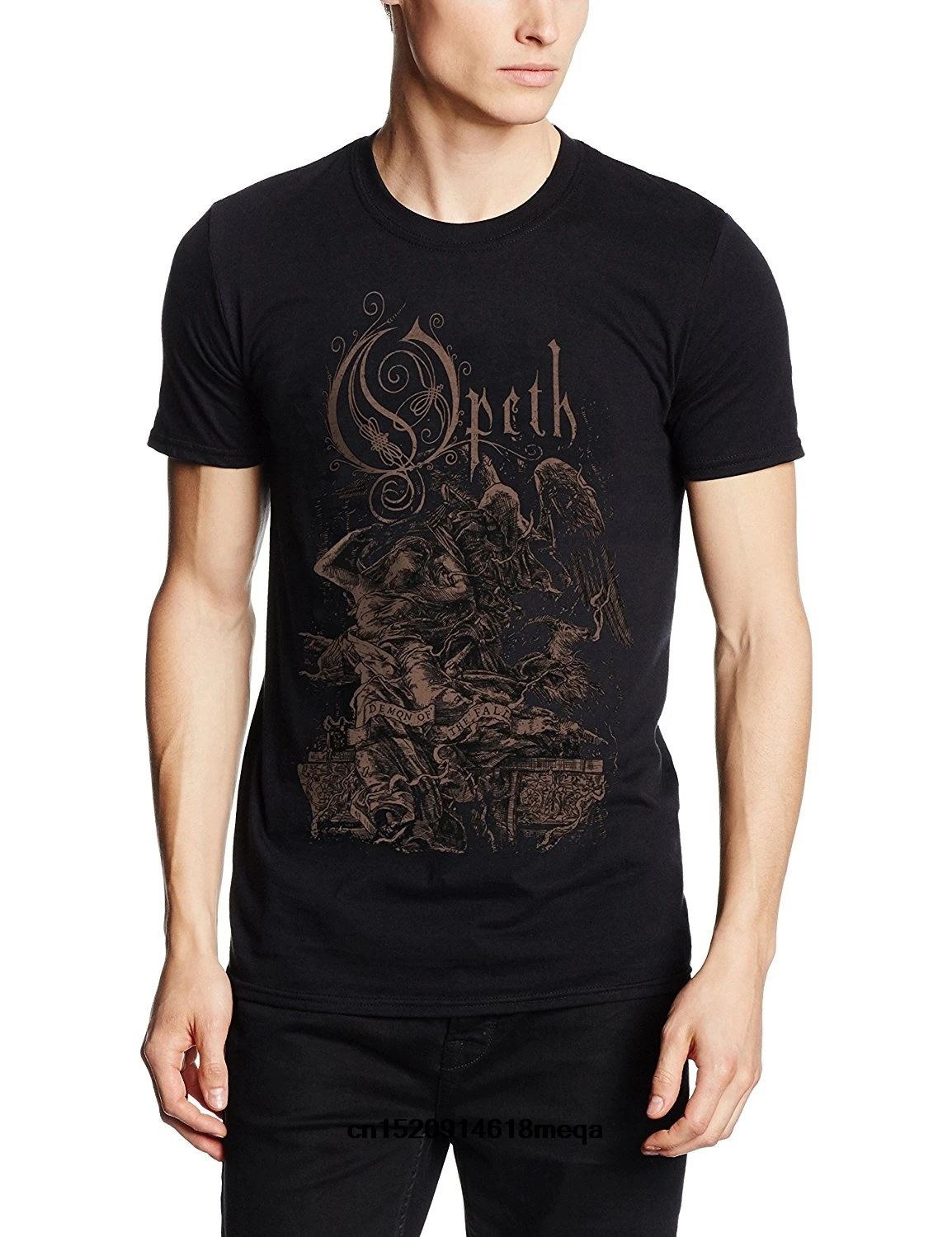 Zabavne majice Poletne Moške Opeth-Angel T-Shirt Kratek Rokav