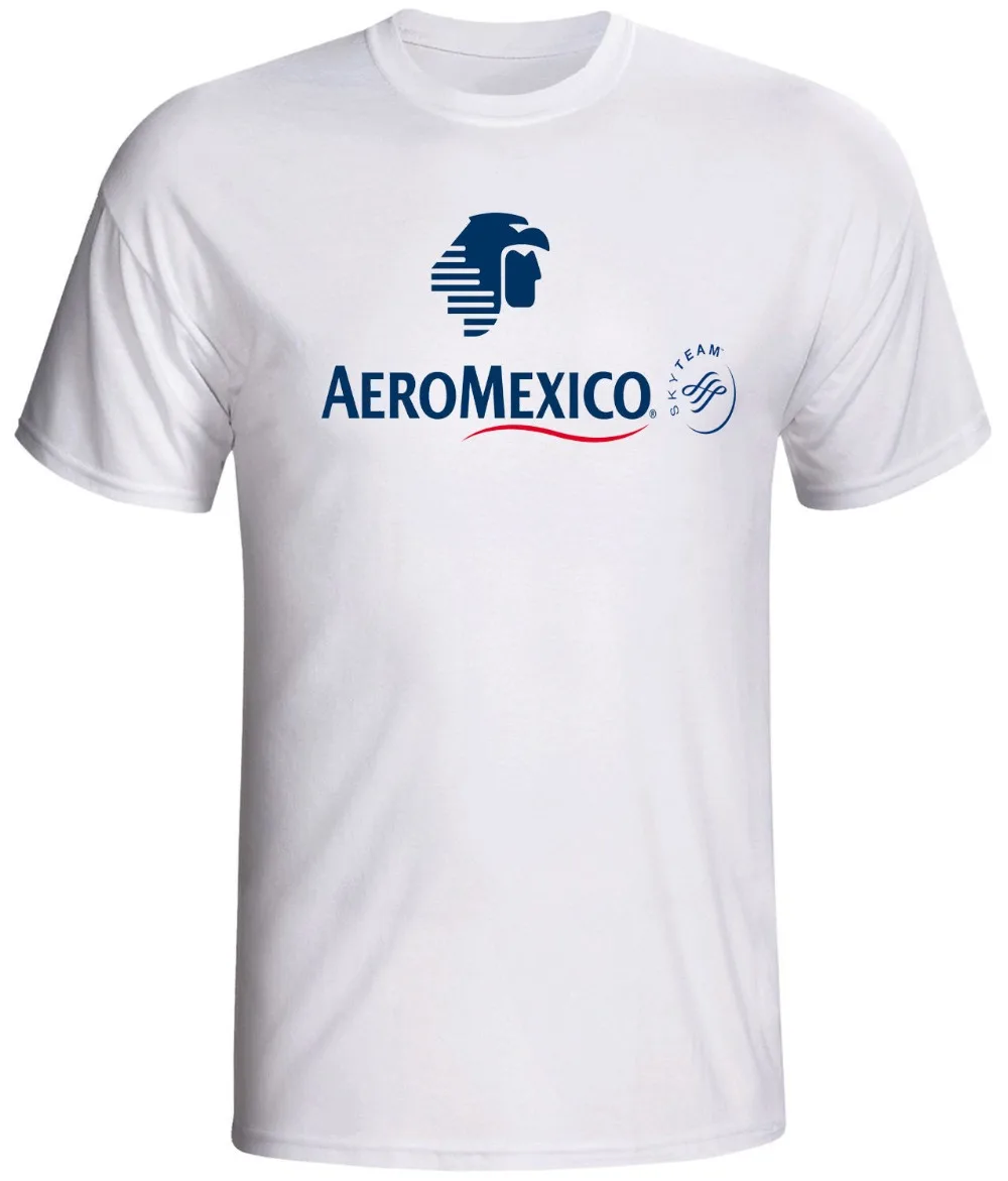 2019 Novih Moških Aeromexico Majica Letnik Logo letalske družbe Klasičnih Vrhovi Tee Majice Majica