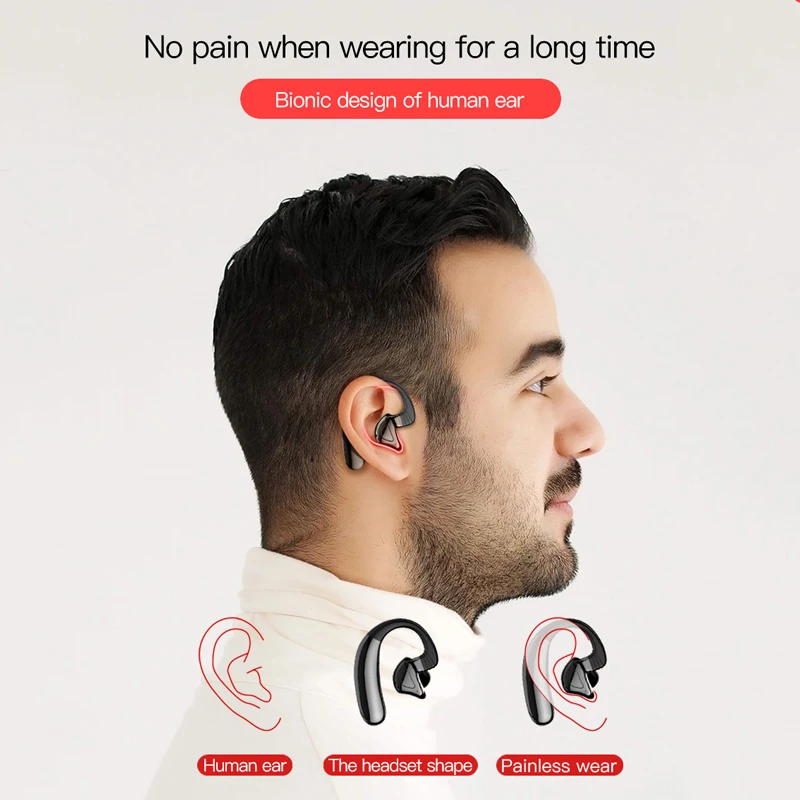 TWS Brezžična tehnologija Bluetooth V5.0 Slušalke Z Mikrofonom Šport Hi-Fi Bluetooth Uho Kavelj Slušalke Za Pametni Telefon