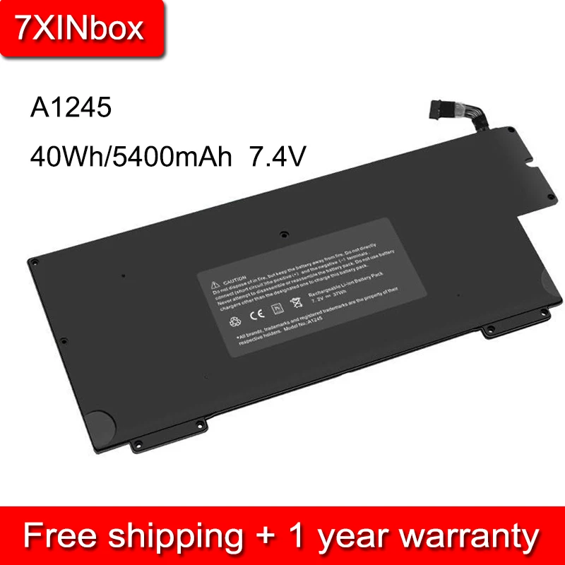 7XINbox 5400mAh 7.4 V A1245 Laptop Baterija Za Apple MacBook Air 13