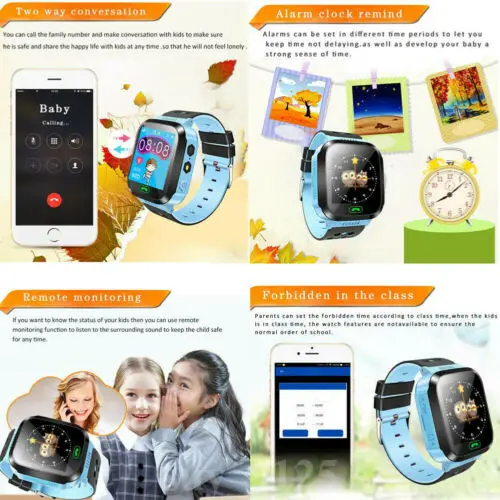 1.44 palčni Zaslon OLED Otrok Pametno Gledati Anti-izgubljeni Otroci Varno GPS Tracker SOS Klic GSM Pametno Gledati Telefon Android, IOS 3D25