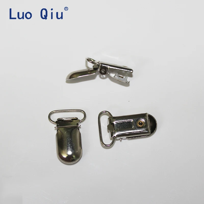 Luo Qiu 300 kos/veliko U obliko 35*20 mm, Srebrno Suspender sponke za Hlače praktično Oprtnice posnetek attache sucette kovinsko sponko
