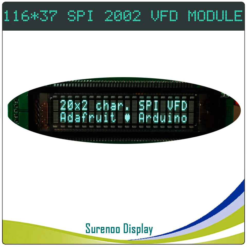 2002 202 20X2 Serijska SPI VFD zaslon LCD Modul Zaslon Združljiv s SAMSUNG 20T202DA2JA za Arduino