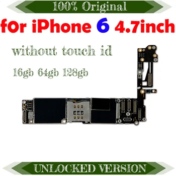 NE ID Zaklenjeno Odklenjeno za iPhone 6 matične plošče, brez / z Dotik ID za iPhone 6 Logiko Plošče z IOS Prstnih funkcija