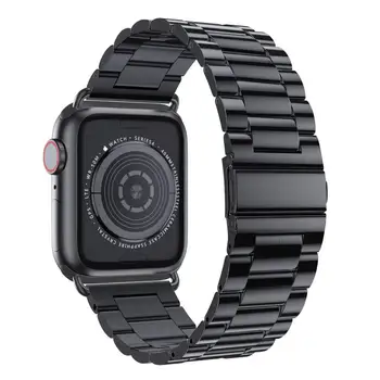 Iz nerjavečega Jekla, Trak za Apple watch band 42mm 38 mm iWatch dodatna Oprema Kovinska zapestnica Apple gledati Serije 5 4 3 SE 6 44 mm 40 mm