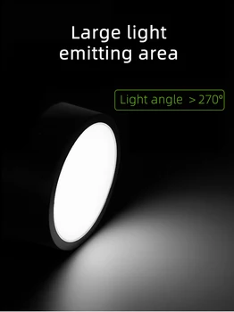 Površina Vgrajena LED Downlight, 5W 10W 15W Stropne Svetilke Ultra-tanek Dekorativni Spot Led Luči 220V Za dnevno Sobo, Domačo Razsvetljavo