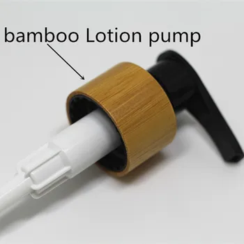 Brezplačna dostava Prazno 5ps/veliko 120ml plastična PET šampon steklenico losjon črpalka z bambusa pokrov