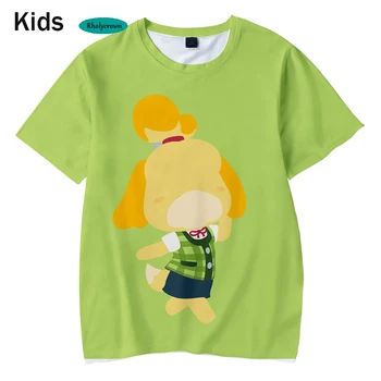 Poletje 3D Živali, ki Prečkajo Otroci T-shirt Moda Hip Hop za Otroke Tees Novi Fantje Dekleta Kratek Rokav Športna t majica ulične