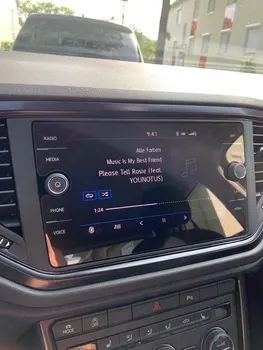 8 Inch za Volkswagen Tiguan Atlas 2018 2019 Kaljenega Stekla, Avtomobilsko Navigacijo Zaščitnik Zaslon LCD Zaslon na Dotik Film Zaščitnik