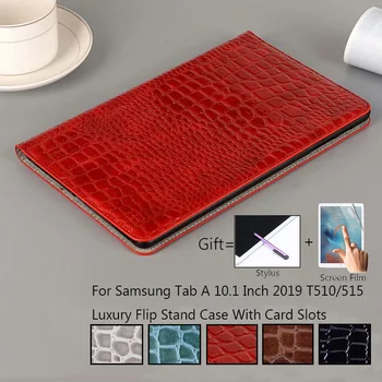 Za Samsung Galaxy Tab 10.1 T510 2019 Primeru Luksuznih Usnjenih Magnetni Zaščitni ovitek za Samsung Tab A 2019 T515 SM-T515 Primeru