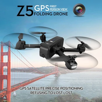 SJRC Z5 Brnenje z HD Kamero 720P/1080P GPS Brnenje 2.4 G/5 G Wifi FPV Quadrocopter Višina Držite Menoj Način Dron vs Visuo XS816