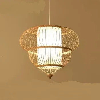 Bambus in lesa obesek svetilke Japonski slog obesek luči Klasične viseče svetilke Jugovzhodne Azije slog lightings za hotel