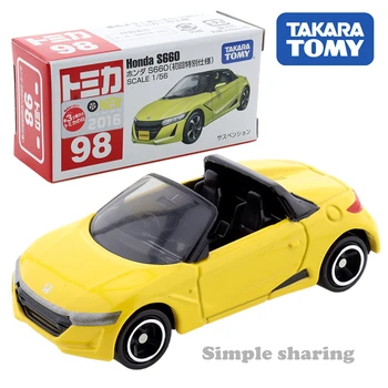 TOMICA #98 Honda S660 RUMENA OBSEGA 1/56 Diecast Model Avtomobila, ki je na Zalogi, TAKARA TOMY