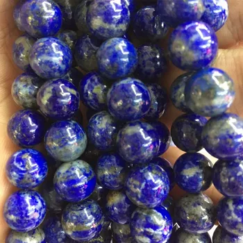 Tovarniško ceno Resnično Undyed Naravnih Afganistanu Lapis Lazuli Krog Svoboden Biseri 4 6 8 10 12 MM Resnično Lazurite Za Nakit, Izdelava