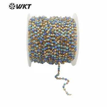WT-RBC159 2 MM drobne populared steklene kroglice verige Lady DIY nakit, izdelava ugotovitve kroglice pisane verige roko, da kroglice verige