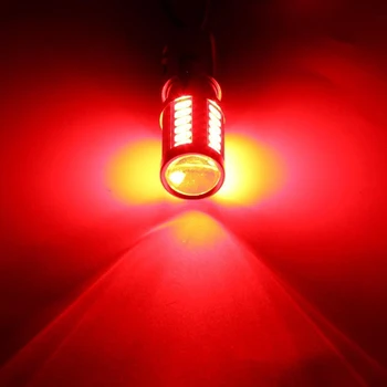 4Pcs/Set Rdeče 3157 33SMD 5630 LED Zavora Parkirna Vključite opozorilne Luči Rep Žarnice Dropshipping