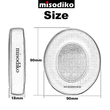 Misodiko Zamenjava 90 mm Slušalke Uho Blazine Blazine za TEHNIKA NS-DH1200 DJ/ SONY MDR-V700, Z700