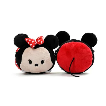 Disney plišastih Minnie Mouse Prenosno Kozmetično Do Vrečko Večnamenski Shranjevanje Kovancev Risanka Torbici Torbici Mickey Mouse Ličila Nova