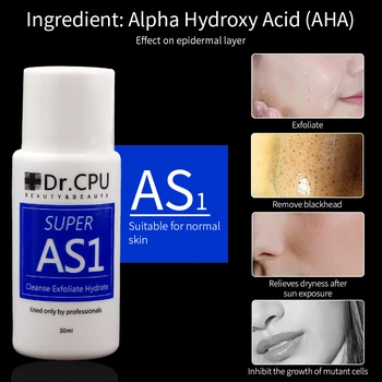 Zgoščeni Aqua Peeling Rešitev AS1 SA2 AO3 30ML Redčenja 400ML Za mehanična dermoabrazija Lepoto Stroj Facial Serum za Nego Kože