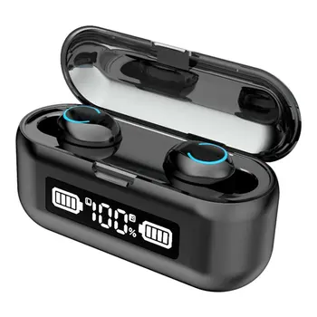 TWS Brezžične Slušalke Slušalka Bluetooth 5.0 vodoodporna Led Zaslon Prstnih Touch Hd Hifi Stereo Šport Slušalke Z Mikrofonom