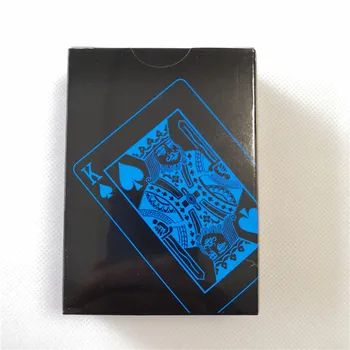 Novost Kakovosti Trajne Nepremočljiva PVC Plastike Poker Black Igralne Karte Ustvarjalno Darilo Trajne Poker