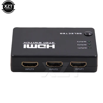 1pcs HDMI HUB 5 Vrat 1080P Video, HDMI Switch Preklopnik HDMI Splitter z IR Daljinski splitter polje za HDTV, DVD, PS3, vroče prodaje
