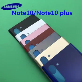 Originalni SAMSUNG Nazaj Pokrov Baterije, Ohišje Za Samsung Galaxy Note 10 N970 Opomba 10 plus N975 NOTE10 Nazaj Zadnje Steklo Ohišje