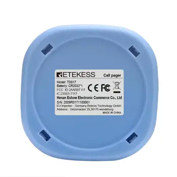 10Pcs RETEKESS TD017 Dotik Pager Brezžični Gumb za Klic Restavracija Oddajnik 433.92 MHz Za kavarna Hotel Bolnišnici