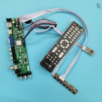 Komplet Za LTN173KT02-H01/LTN173KT02-T01 Signal krmilnik odbor WLED 40pin daljinsko DVB-T2 1600X900 VGA LED HDMI digitalni TV-LVDS USB