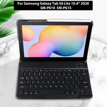 Zaščitna Tipkovnice, Ohišje za Samsung Galaxy Tab S6 Lite 10.4 2020 Bluetooth Tipkovnico Pokrov za SM-P610 /P615 Tablet funda capa