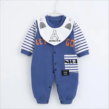 Otroške igralne obleke fantje dekleta pomlad jesen novorojenčka bombaž priložnostne jumpsuits za bebe fant dojenčka sleepwear oblačila malčka mehko splošno