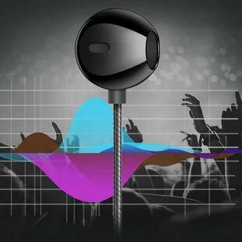 Žične Slušalke Universal 3,5 mm Slušalke Športne Čepkov Glasba-Stereo Bas Zvok V-Uho Za Samsung Xiaomi Huawei TPE Trdna Žice