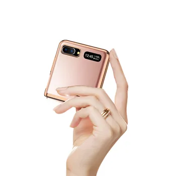 Pregledna Telefon Primeru Shockproof Telefon Zaščitni Pokrov Lupini za Samsung Galaxy Ž Flip /F7000/F7070 Telefon Dodatki