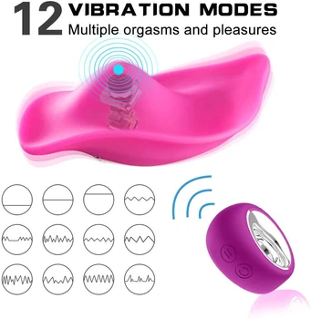 Hlačne Vibratorji Brezžični Daljinski upravljalnik 12 Vzorce Vibriranja z vibriranjem Jajca-Pelepas Sex Igrače za ženske Modni Hlačke