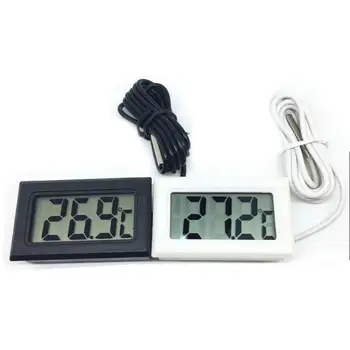 Mini Digitalni LCD Termometer Senzor Priročno Higrometer Merilnik Hladilnik Akvarij Spremljanje Prikaz Vlažnosti Detektorji