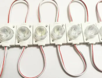 100 kozarcev DC12V high power Vodotesna LED Modul z vbrizgavanjem len (1LED, bela, 1.5 W) za dvostranski Lightbox visoko svetlost