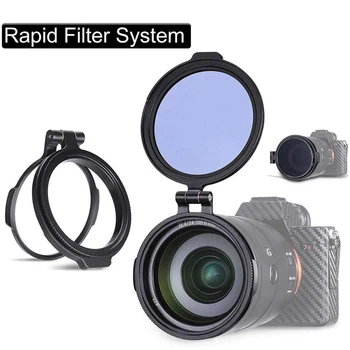 ND Hitro Sprostitev Stikalo Nosilec za Filter za Objektiv Fotoaparata DSLR Fotografski Objektiv Nosilec