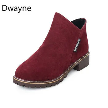 Dwayne Nove Jesensko Zimske Ženske Antilop Škornji Ženske posamezno Škornji ženske Škornji Ravno Oxford čevlji zapatos mujer velikost 35-40